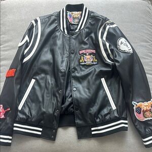 Limited Edition TR X Jeff Hamilton Faux Leather Jacket signed by Jeff Hamilton